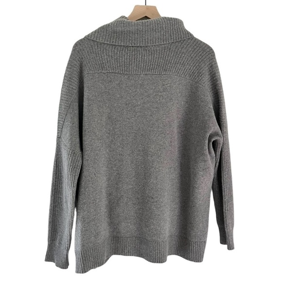 Vince Wool and Yak Turtleneck Sweater with Pockets in Grey Women’s Size Small - Picture 7 of 13